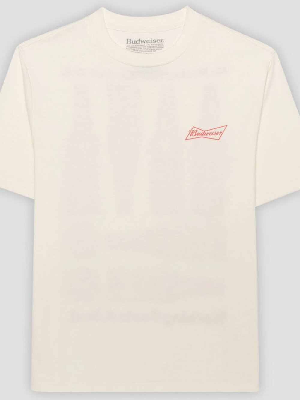 NEW Men's Budweiser Bottles Short Sleeve Graphic Ivory Small T-Shirt